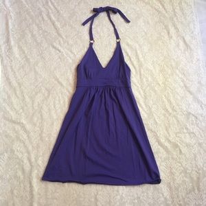 Victoria's Secret Purple Halter Mini Dress